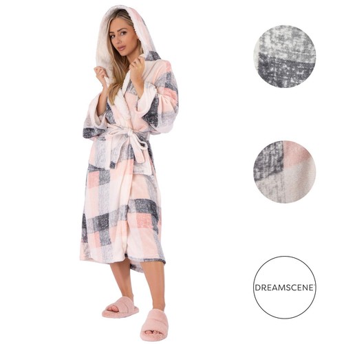 Dreamscene check hooded - check,