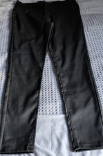  Primark Black PVC Jeans. Size