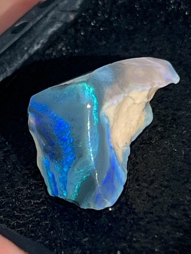 Black opal rub stone lightning - rub,