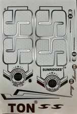 SS  Cricket Bat 3D Embossed Stickers(replica)  With chrome Finish.