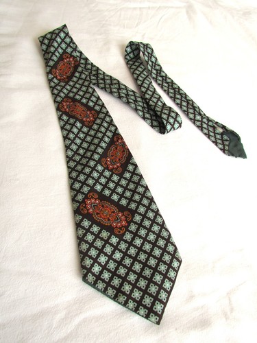 Vintage tie wide kipper - 70's, tie,