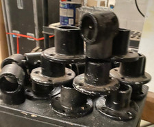 Job Lot of Heavy-Duty Handrail Brackets & Flange Fittings – Black Cast Iron