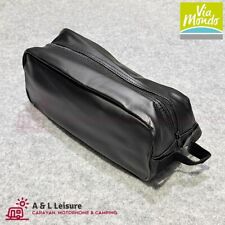 Tent, Awning Peg Bag For Pegs & Guyrope Black FAUX LEATHER - A0017121