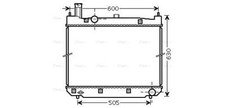 TO2471 AVA Radiator FIT TOYOTA