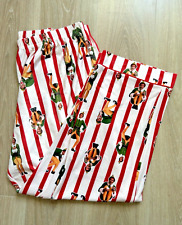 Elf Pyjamas UK 20-22 Pyjama Bottoms Red White Stripe Christmas Festive Women's