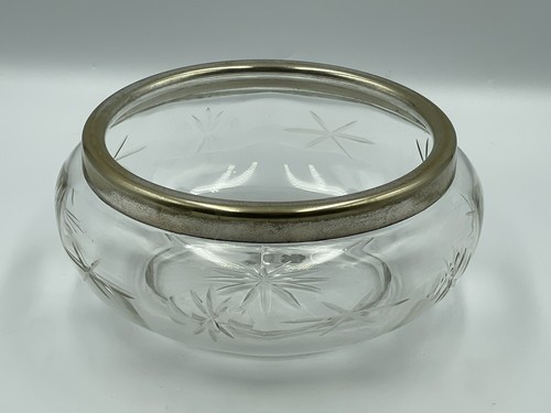 Vintage cut glass round fruit - vintage,