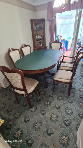 Yew wood dining - yew, table