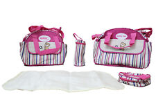5pcs Baby Nappy Changing Bag Set Mummy Shoulder Handbag Diaper Bag Set Colours