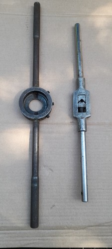 Die holder and tap - and, wrench