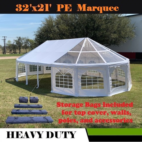 X21 oval pe marquee - 32'x21',