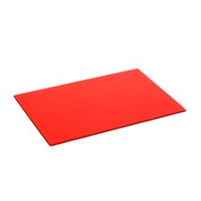 1x Red 30cm x 20cm Glass Chopping Board Kitchen Cutting Worktop Saver
