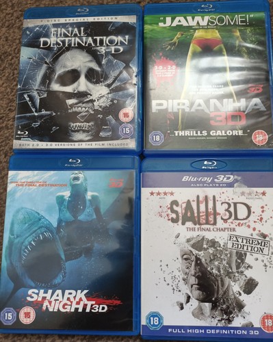 Blu ray horror bundle - ray, 3d