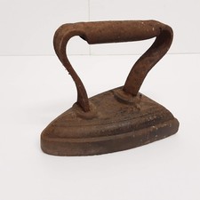 Vintage Rustic Cast Iron Flat Iron Sad Iron Door Stop Porter 1.7KG - Unrestored