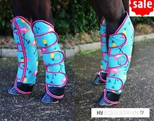 TRAVEL BOOTS HY FLAMINGO Set Of 4 Pony Size Padded Travelling Boots