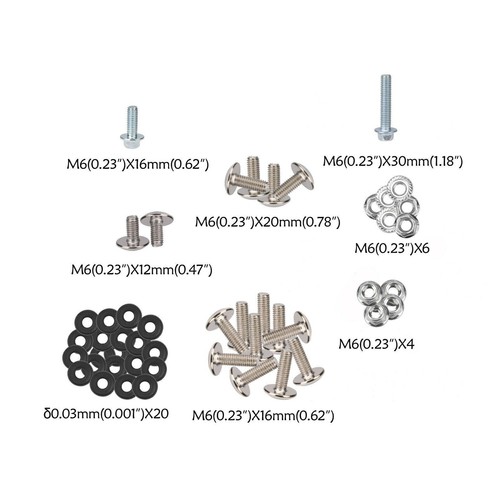 Plastics body bolt screw kit - bolt,