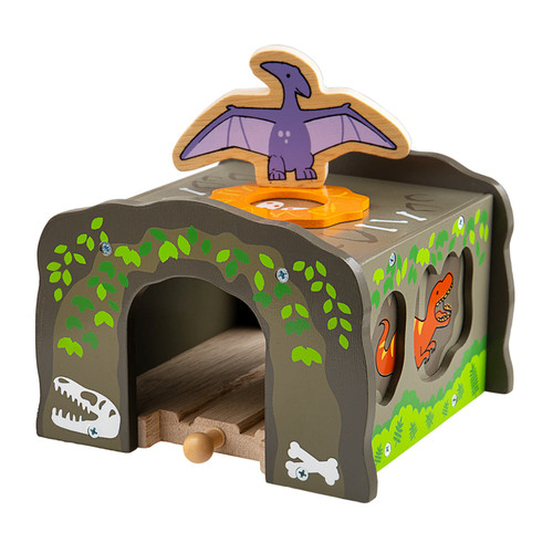 Dinosaur tunnel wooden - dinosaur,