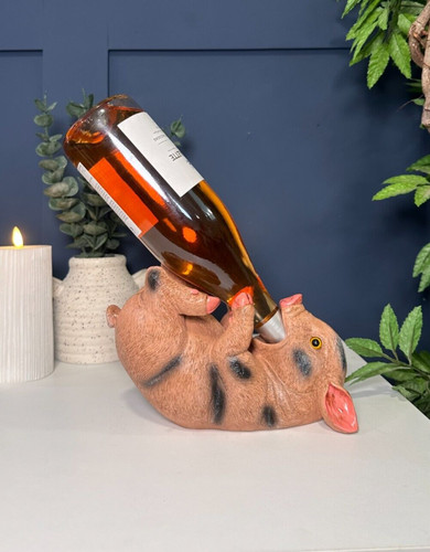 Pink pig guzzler wine - pink, bottle