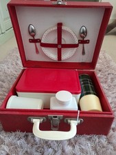 Brexton Vintage Retro Picnic Case with Contents.