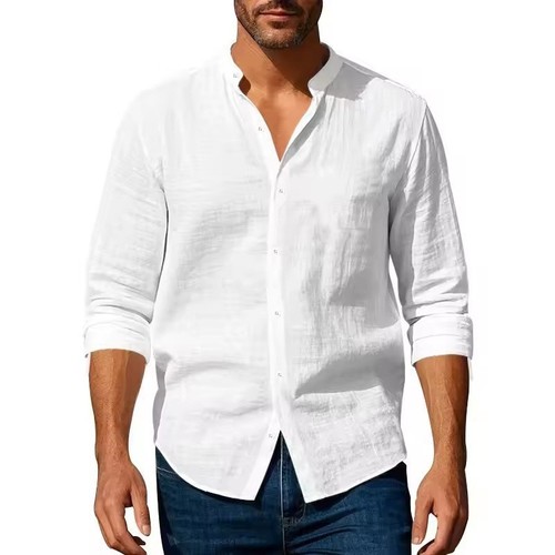 Men collarless casual formal - casual,