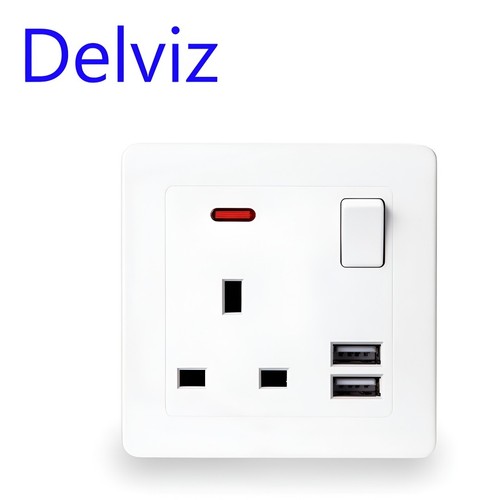 Single gang wall socket - wall, 13a