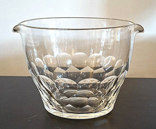 ANTIQUE WINE GLASS RINSER HONEYCOMB CUT c.1850