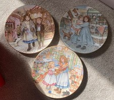 Three NSPCC Christmas Limited Edition Plates 