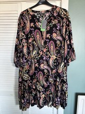 Lovely Colourful Tunic Dress Plus  Size 26 From Matalan NWT.