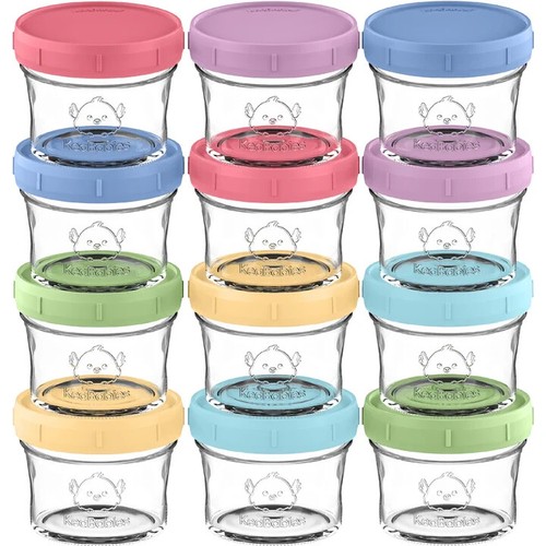 Glass baby food - baby, clear