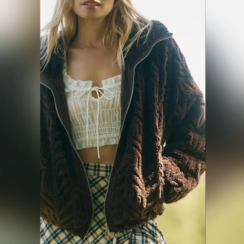Nwt pilcro textured faux fur - nwt,