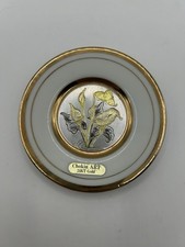 Chokin Art Japanese Plate 24KT