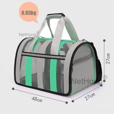 CAT CARRIER BAG AVC PORTABLE SOFT FABRIC FOLDING DOG PUPPY LARGE PET TRAVEL NEW.