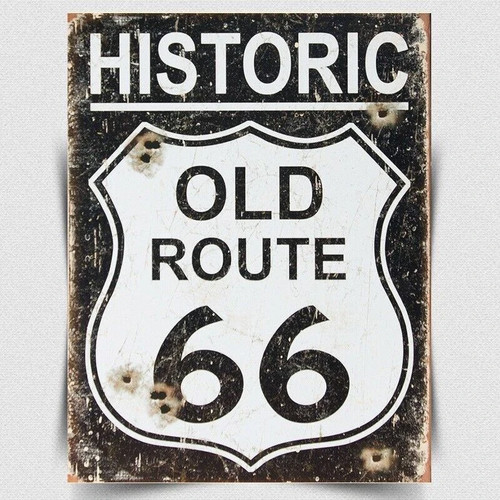 Historic old route retro - route, 66