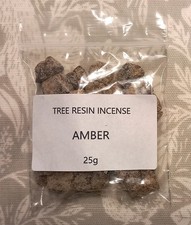 Amber tree resin incense 25g - amber,