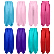 Girls satin harem pants - satin,