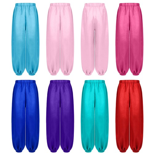 Girls satin harem pants - satin,