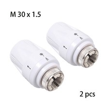 2Pcs Radiator Thermostatic TRV Valve Head Replacement Heater M30 x 1.5 Control