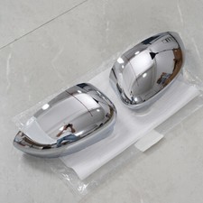 For 2007-2023 Fiat 500 Rearview Door Wing Mirror Cover Caps Chrome Style Pair