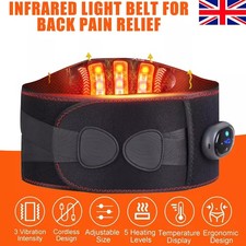 Electric Heating Vibration Waist Massager Back Waist Belt Pain Relief Therapy