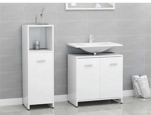 Bathroom storage set - storage, grey