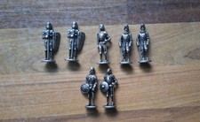 Vintage Pewter Soldiers Set Of