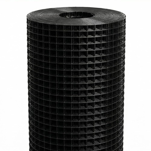 Black vinyl coated hardware - coated,