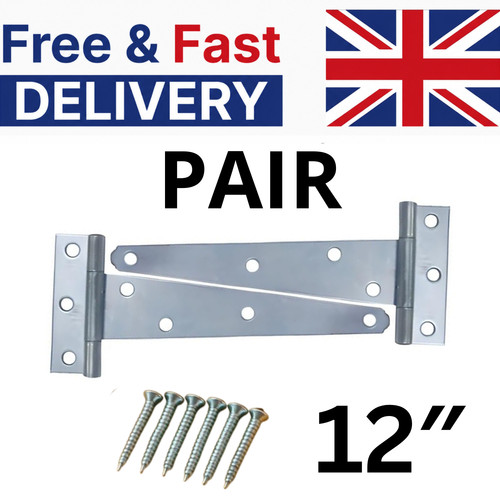 Tee hinges steel - 12'',