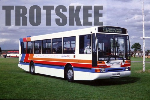 35mm slide stagecoach - stagecoach, volvo