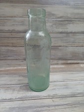 Vintage Clear Green Bottle Old