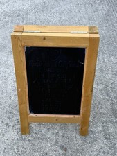 Wood A-Frame Standing Chalkboard 60x39x9cm Blackboard Pavement Sign Advertising