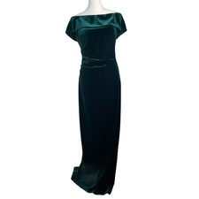 XSCAPE Off The Shoulder Velvet