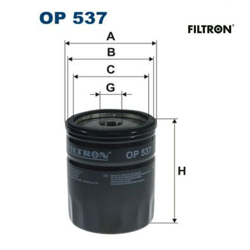 Oil filter filtron 537 for - filter,