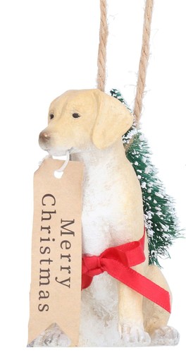 Resin dog wreath christmas - dog,