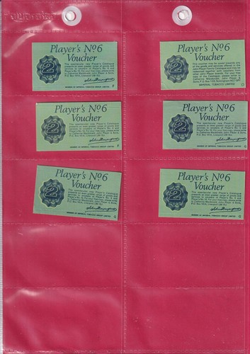 Player vouchers 6 x - player's,