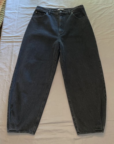 Tibi black barrel leg - barrel, jeans